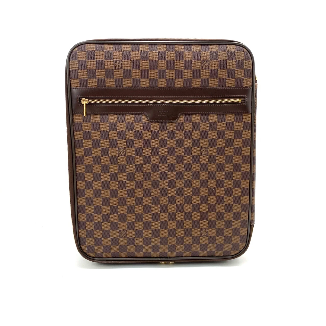 95新 LouisVuitton/路易威登 棕棋盘格小号旅行箱 尺寸35/42