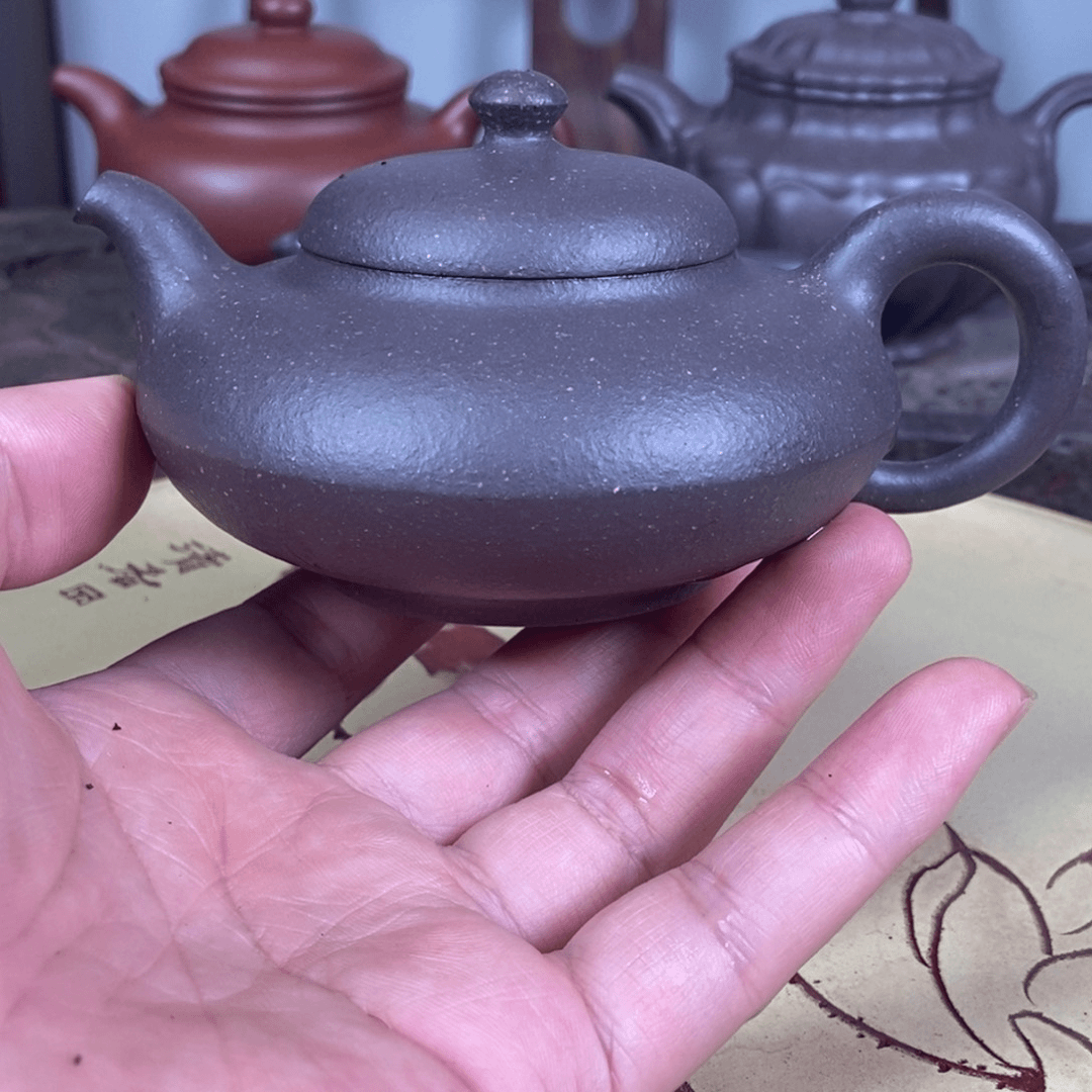 紫砂茶壶大水潭天青190 容量宜兴紫砂壶