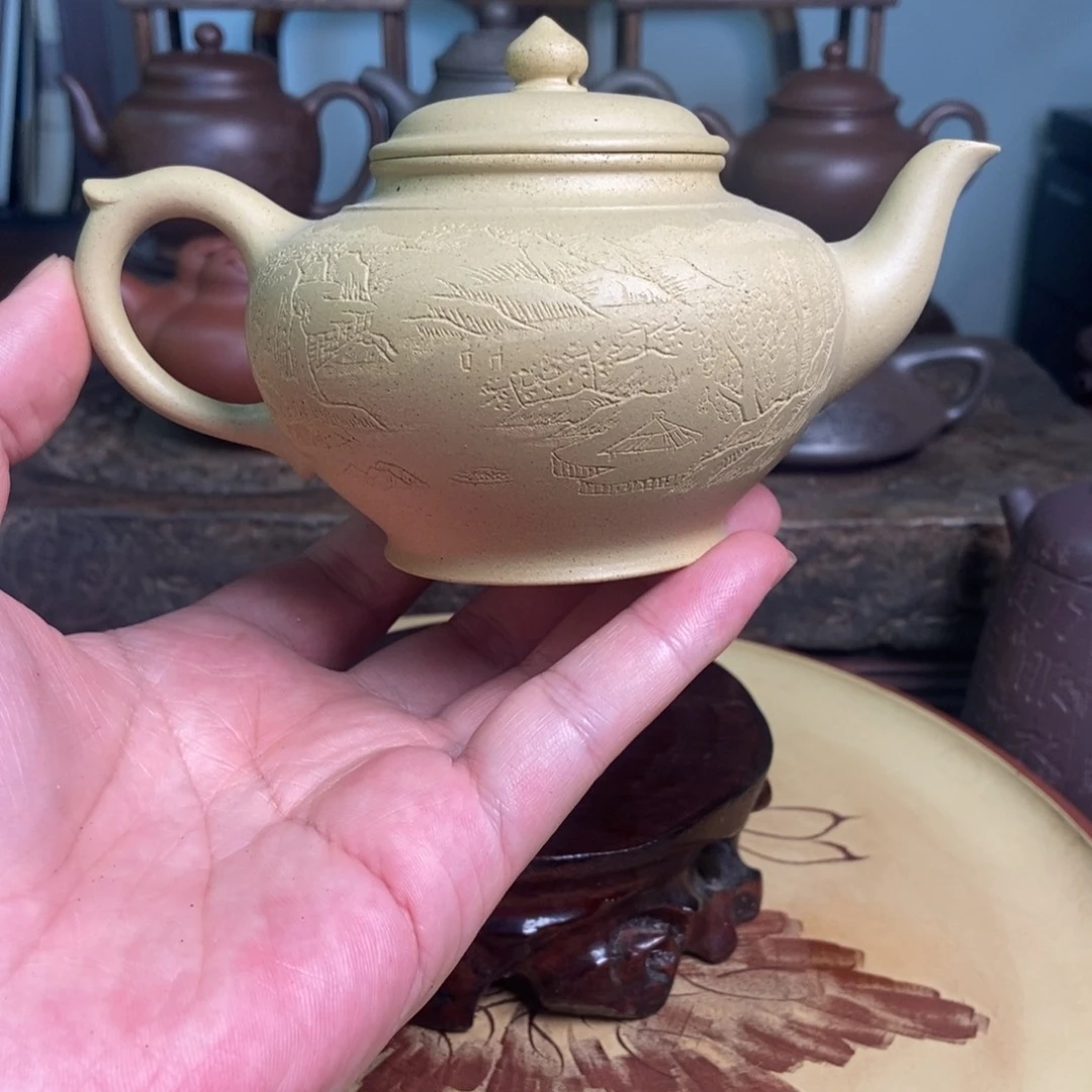 紫砂茶壶本绿260 容量宜兴紫砂壶