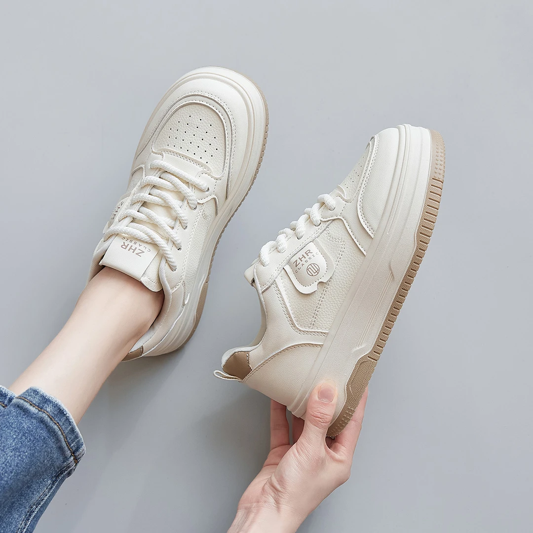 ZHR厚底白色小白鞋女新款增高休闲鞋厚底百搭鞋子女ins潮牌百搭