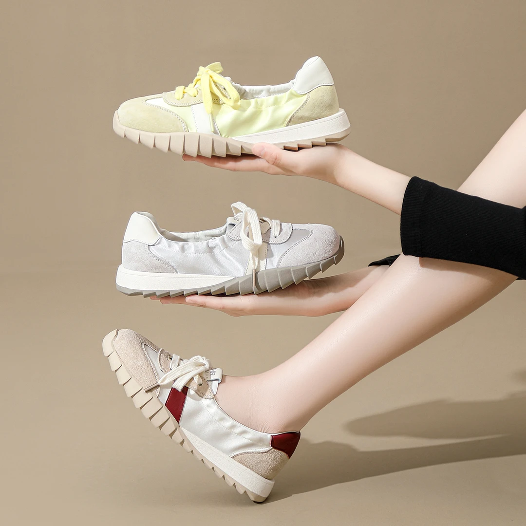 【安静专属】ZHR则则浅口平底德训女鞋2024新款夏季透气薄款运动鞋