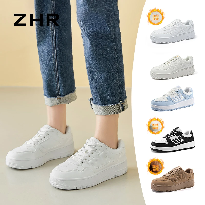 【则则/ZHR】加绒男女同款小白鞋AK159/AK159A鞋子女ins潮牌百搭