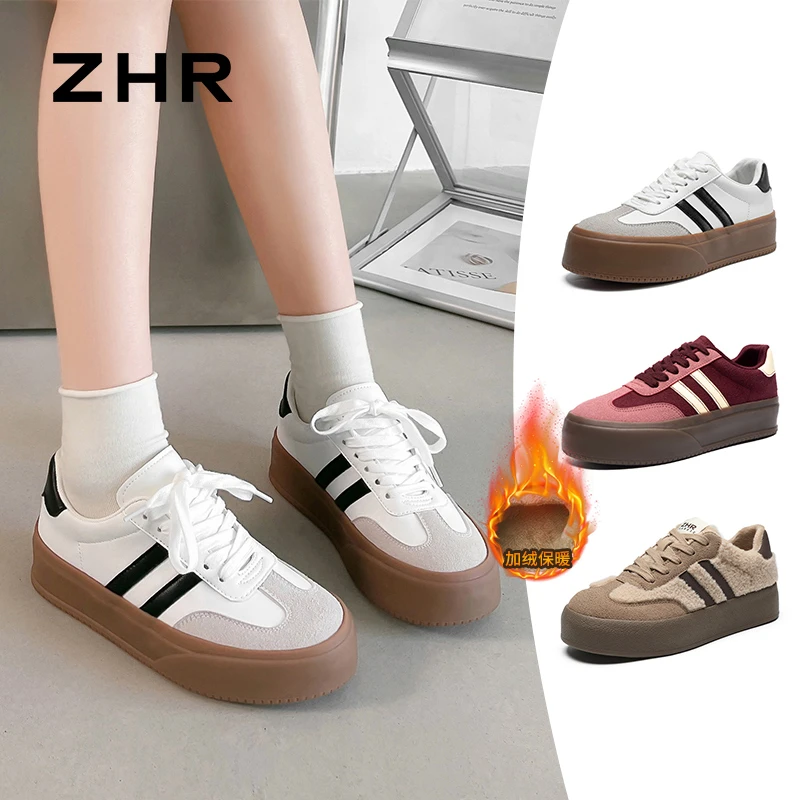 【则则/ZHR】加绒德训鞋女款JR01/KS13B多色可选鞋子女ins潮牌百搭