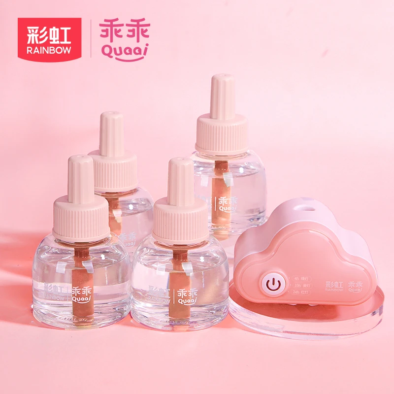 彩虹乖乖定时电热蚊香液无香味插电式适用家用防蚊补充驱蚊液灭蚊