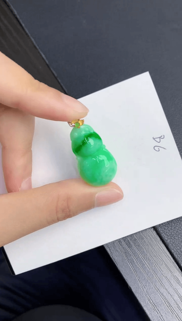 【闪购商品】翡翠颈饰18K金镶嵌000000000