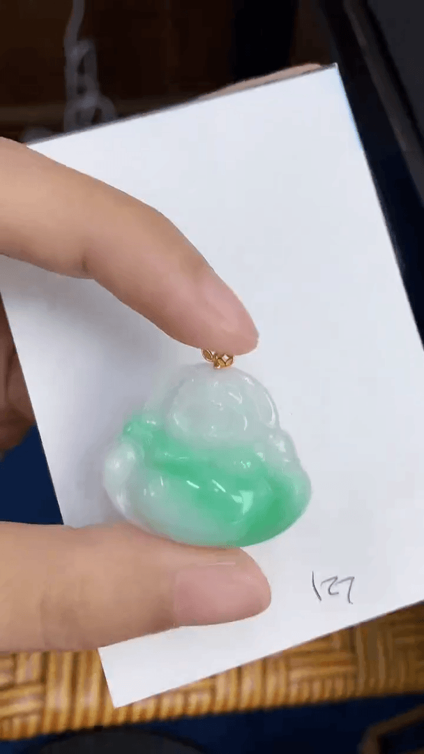【闪购商品】翡翠颈饰18K金镶嵌000000000