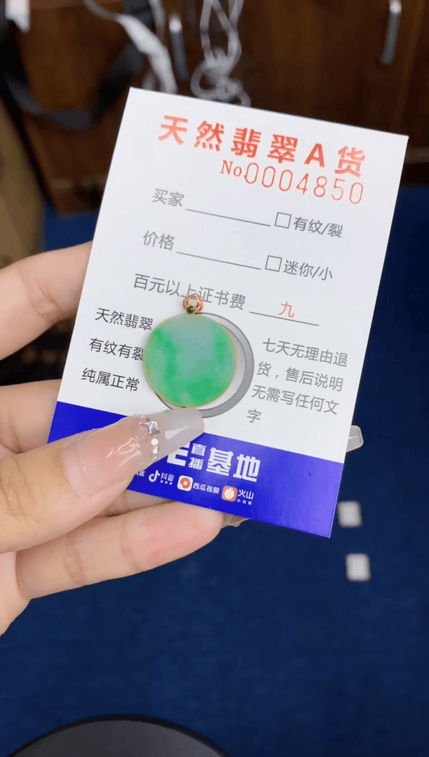 【闪购商品】翡翠颈饰18K金镶嵌0000000000