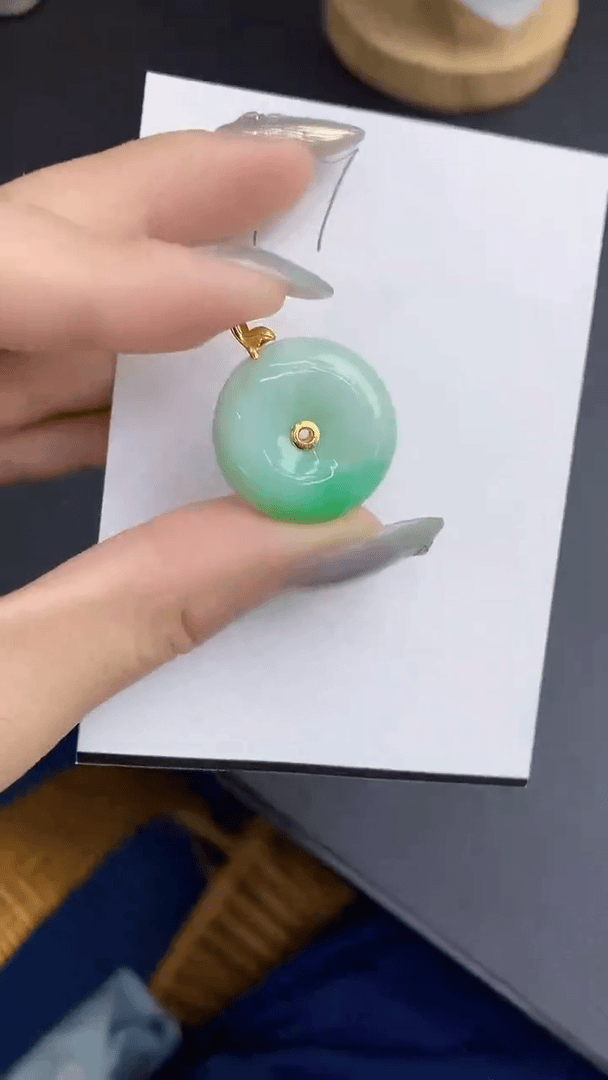 【闪购商品】翡翠颈饰18K金镶嵌000000000