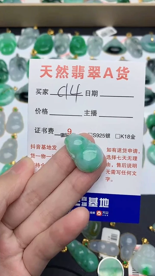 【闪购商品】翡翠颈饰18K金镶嵌1