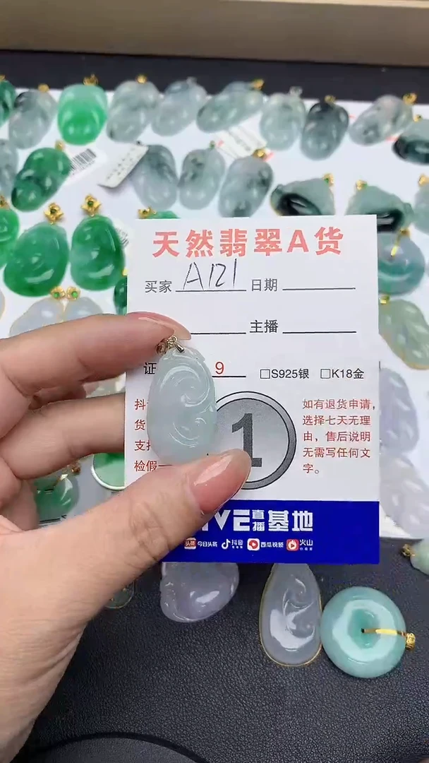 【闪购商品】翡翠颈饰银S925镶嵌1