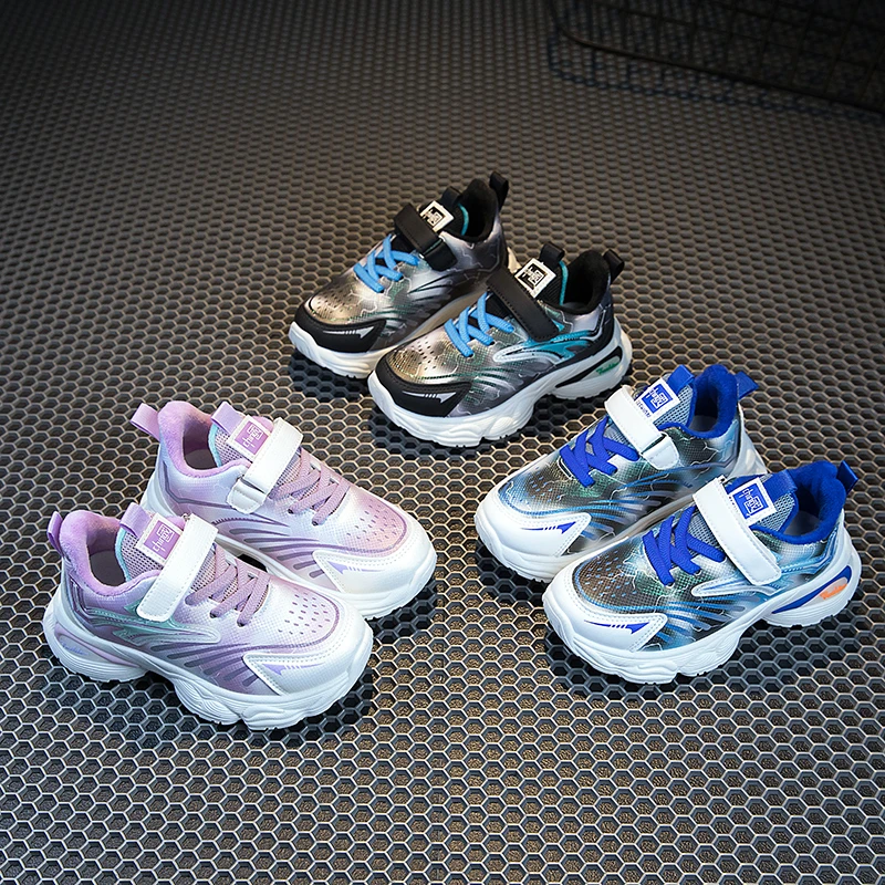 表哥运动鞋女2024童鞋秋冬季新款轻便防滑女童校园男童运动鞋