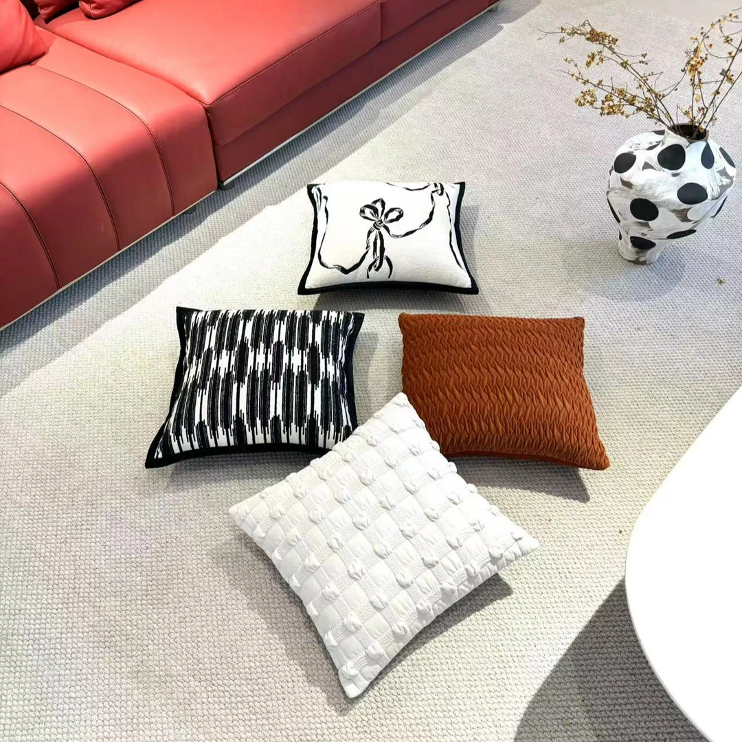 【璀璨蝶结】设计感小众高级抱枕轻奢样板间简约大气抱枕靠垫靠背