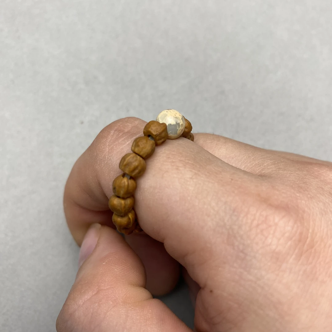 百香小金豆戒指diy