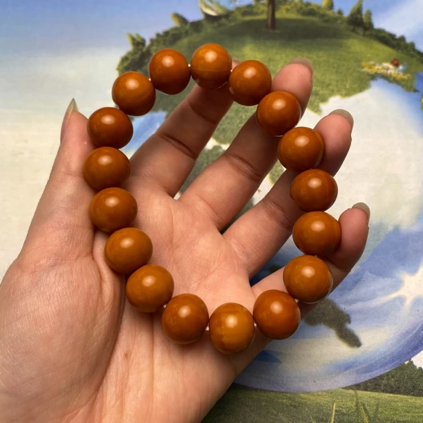 正圆猴头14mm左右猴头文玩手串