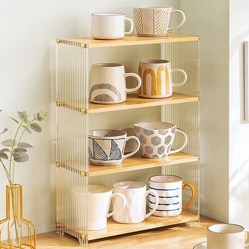 【新疆包邮哥】餐桌亚克力零食分层大容量杯架客厅茶几桌面置物架