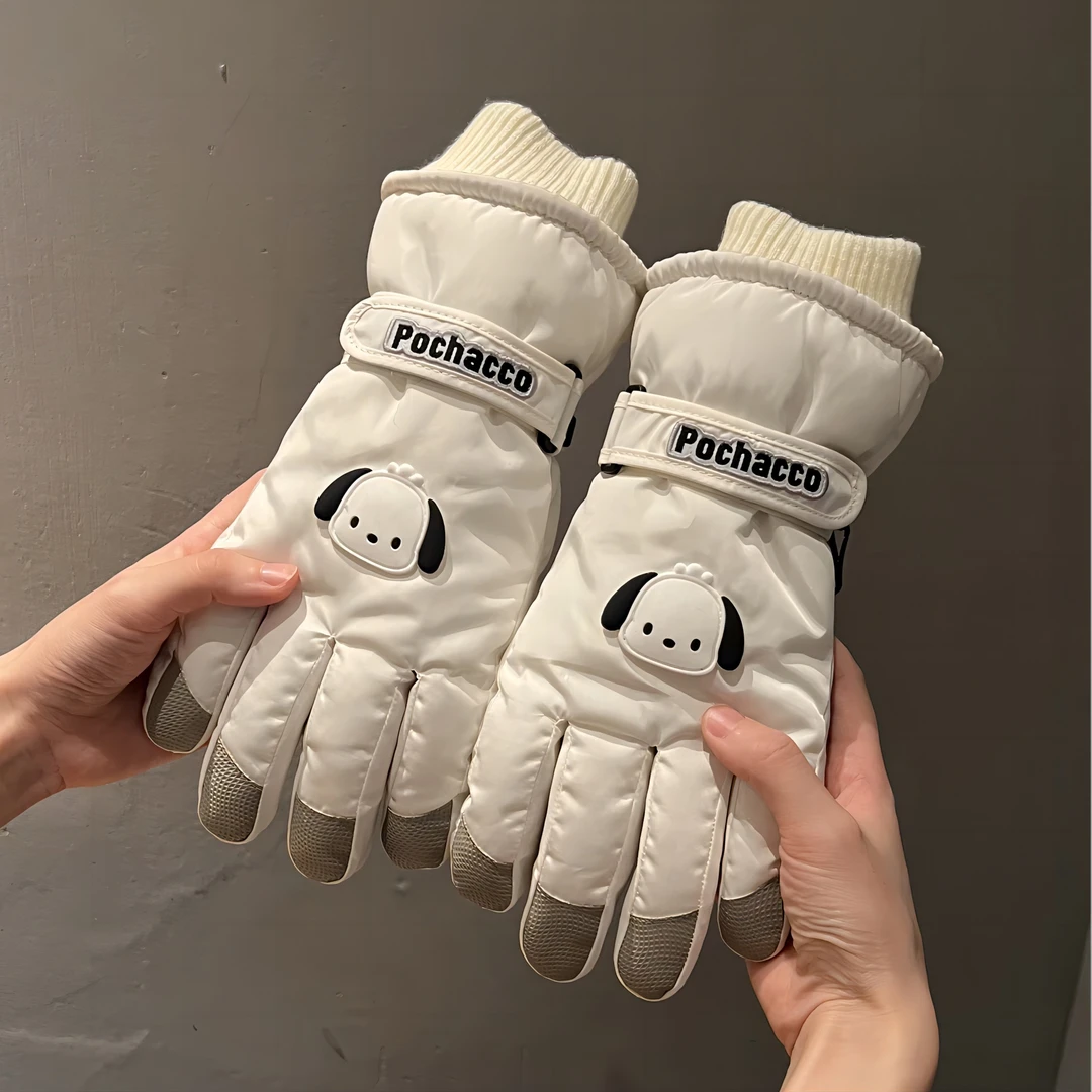 【可爱帕恰狗】滑雪手套女冬季加绒加厚户外玩雪保暖防寒防风可触屏