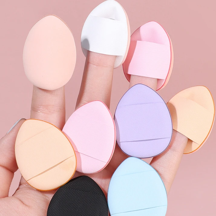 手指粉扑迷你手指气垫粉扑海绵遮瑕粉扑指腹粉扑垫不吃粉拇指粉扑