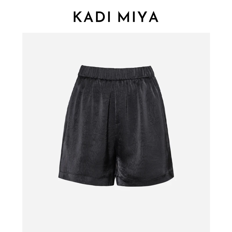 KADIMIYA简约时尚休闲短裤阔腿显瘦夏季百搭休闲短裤