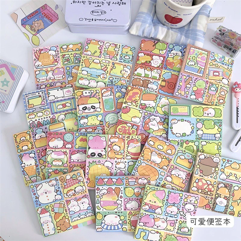 原创可爱卡通简约便签本ins风可撕少女学生笔记高颜值装饰便签纸