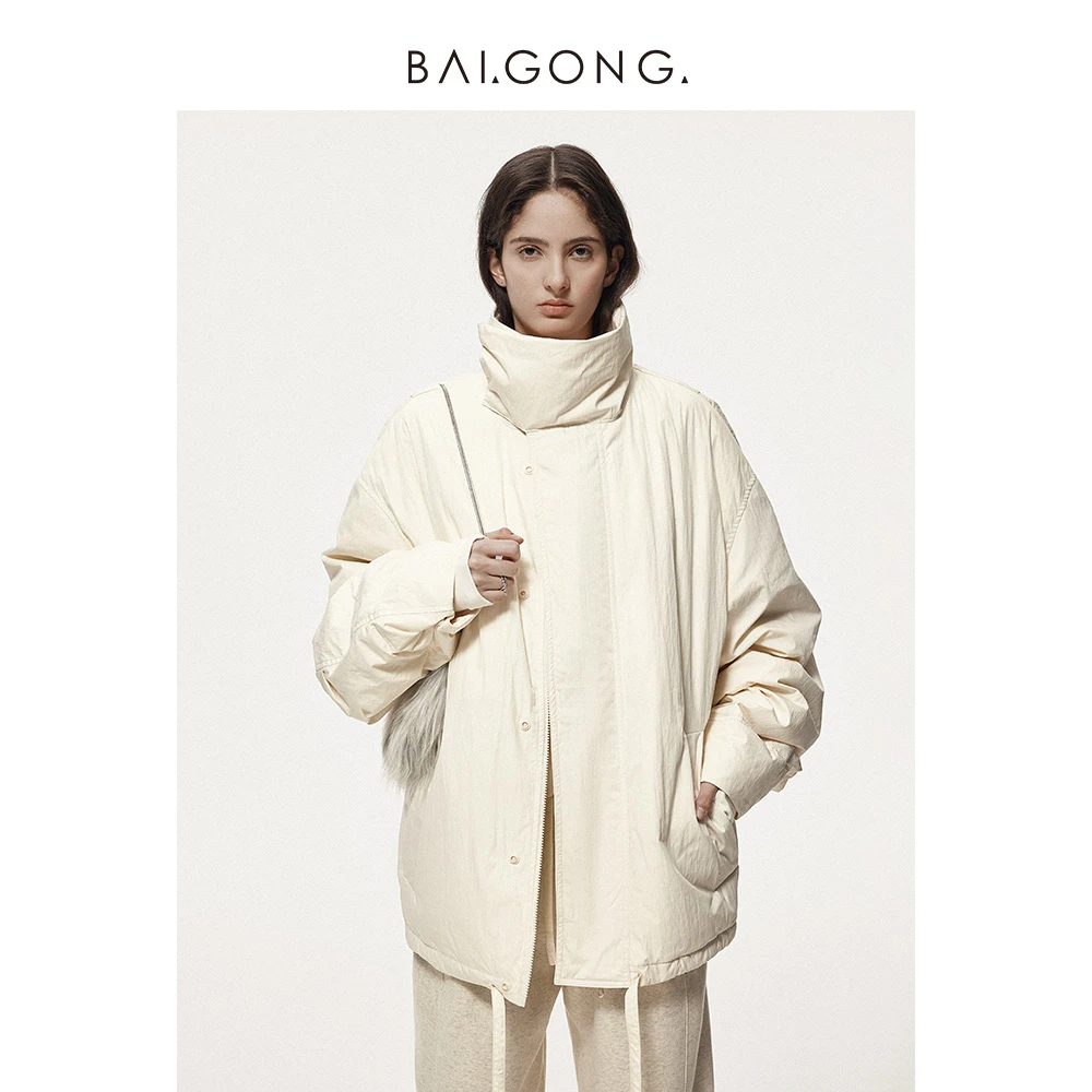 【ohwehi专属】白弓BAIGONG/蓬松感三防鹅绒外套39508X