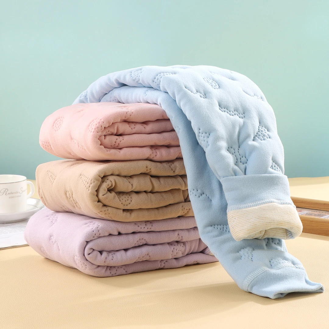 【保暖540克】2024上新儿童三层夹棉A类羊毛蚕丝加厚棉裤校服神器