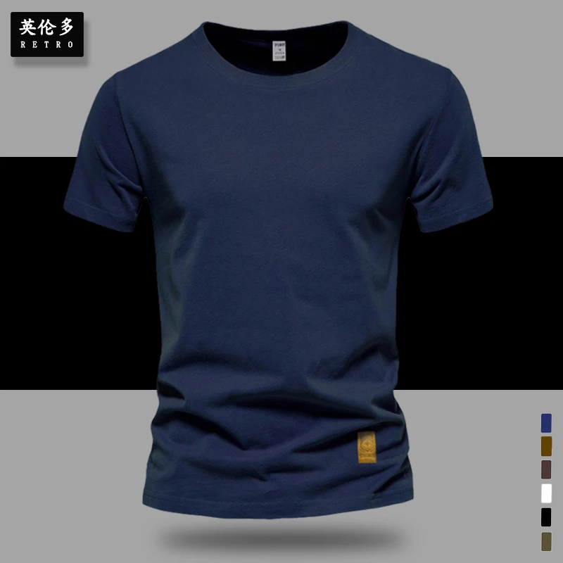 25新款美式复古重磅纯棉白色t恤正肩半袖短袖打底衫男士夏季圆领
