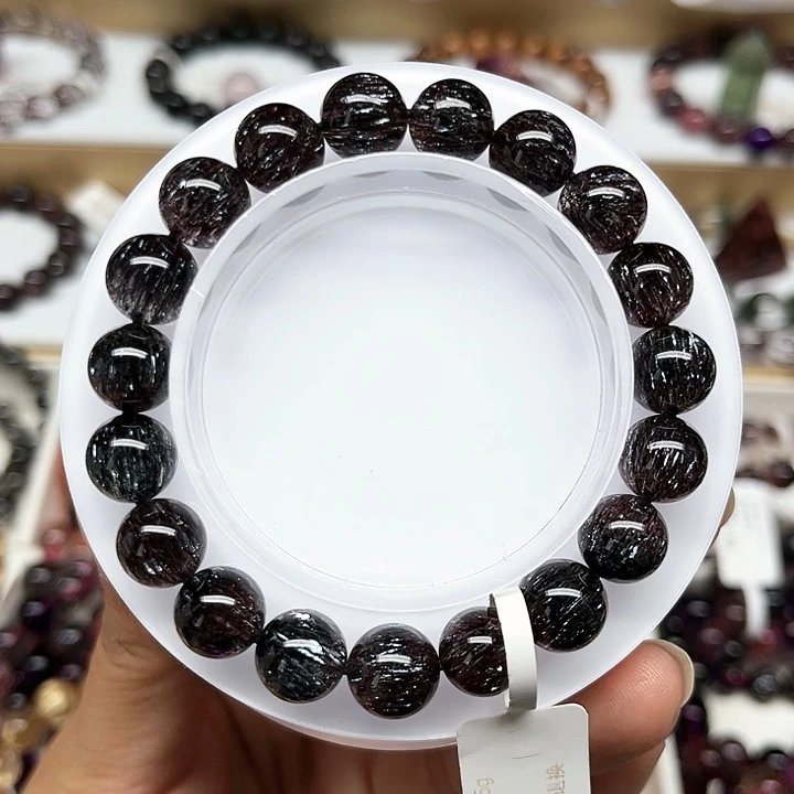 水晶手链未镶嵌黑超七手链