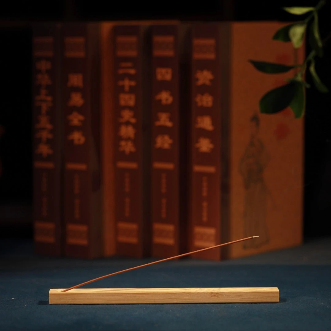 楠竹点香插原木手作