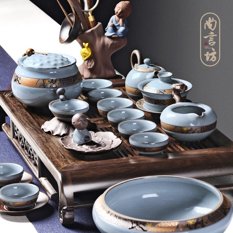 尚言坊龙珠壶配件茶壶品茗杯功夫茶具大茶杯茶盏主人哥窑杯子