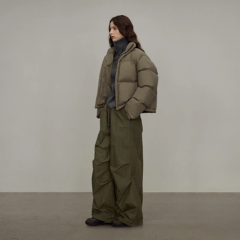 半圆原创设计2023冬季新款短款羽绒服F23405012