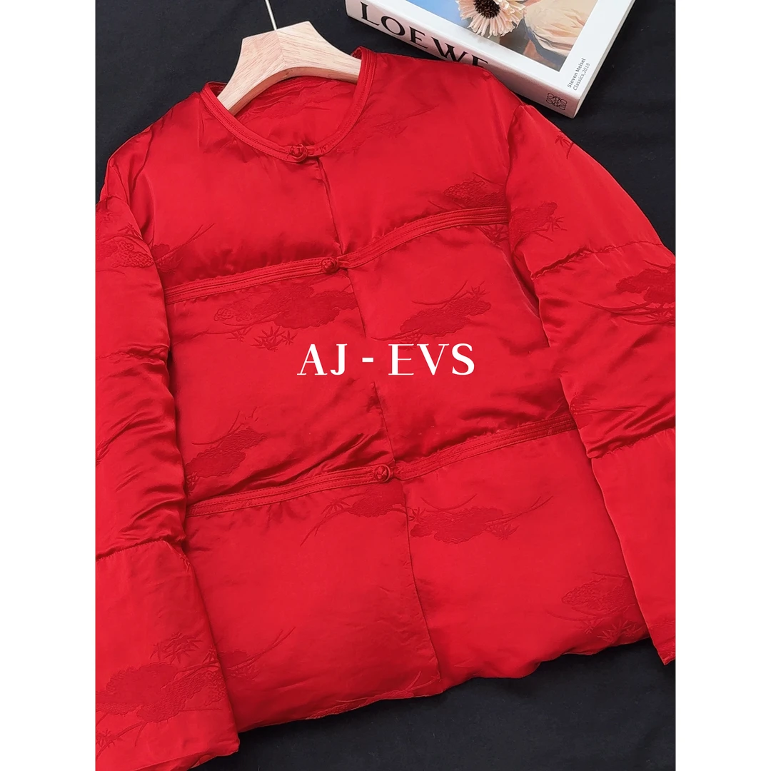 AJ — EVS【新年红·高贵定制款苏绣新中式鹅绒服】