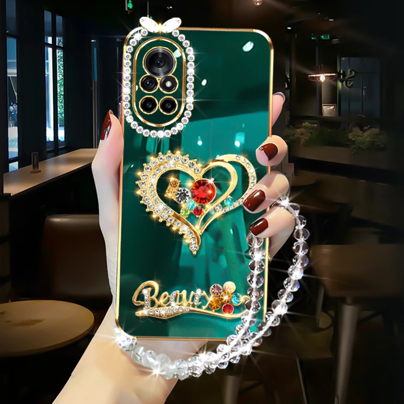 华为荣耀v40轻奢版手机壳5G女款网红镶钻HonorV40轻奢防摔保护套