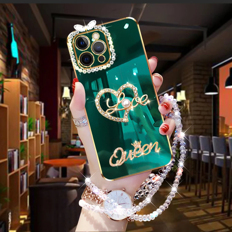 苹果14promax手机壳网红新款女士富婆的壳玲珑心防摔iPhone14pro