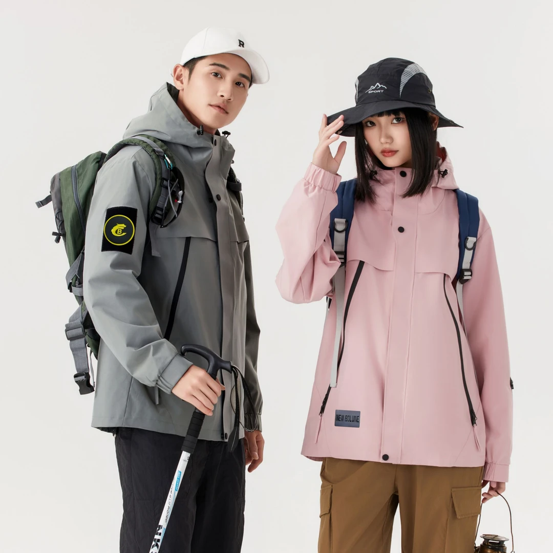 NEW BOLUNE/新百伦新款机能防水防风高能冲锋外套三合一