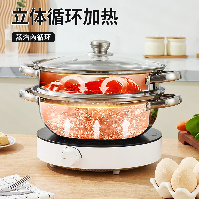 新光不锈钢蒸火锅