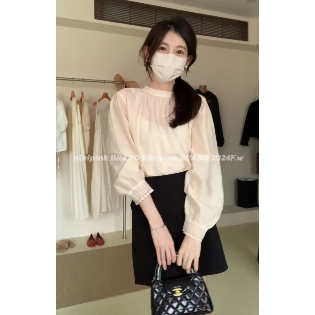 庄不腻秋冬新款【百搭裙】气质高腰包臀裙女显瘦A字裙小个子短裙943