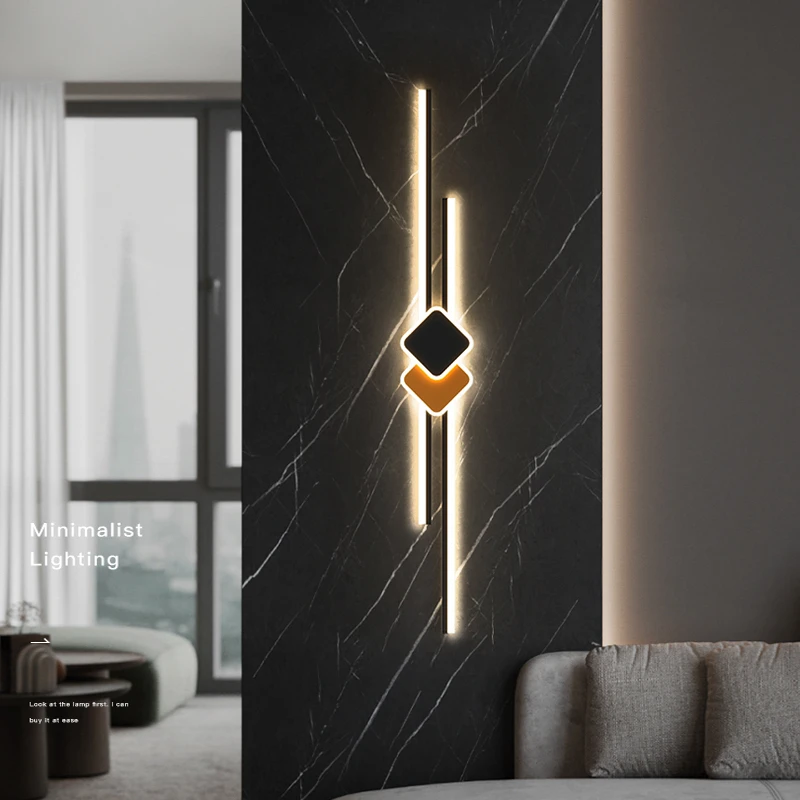 2025床头灯客厅创意极简长条线性灯现代简约衣帽间过2025