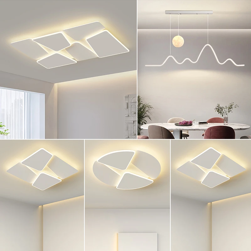 客厅灯几何方块主灯2025新款创意卧室吸顶灯中山灯具灯饰客厅大灯