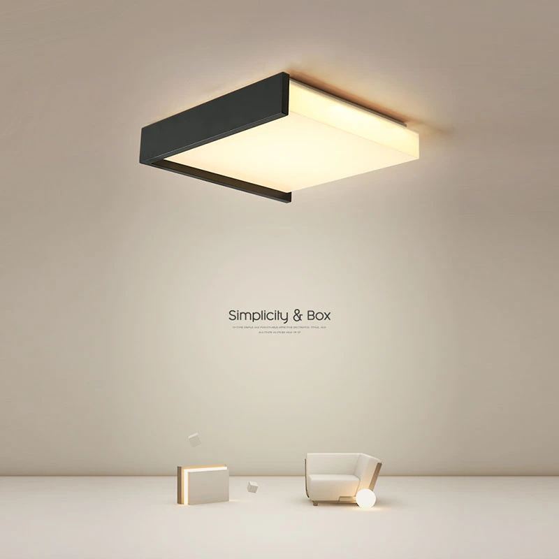 2025ed吸顶灯现代简约时尚方形个性创意客厅卧室北欧2025