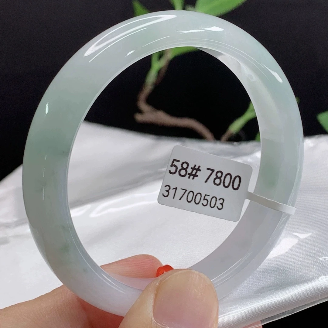 天然缅甸翡翠手镯A货 58正圈 31700503