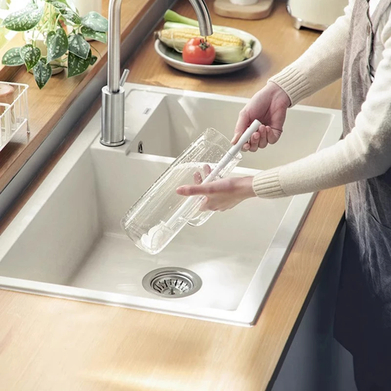 长柄洗杯刷可拆卸清洁小刷子缝隙刷玻璃杯家用长柄水杯破壁机清洗