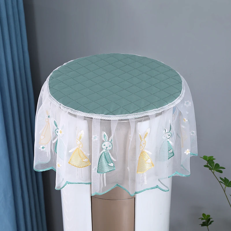 空调防尘罩盖布圆柱形立式柜机盖巾格力美的圆形开机不取简约通用