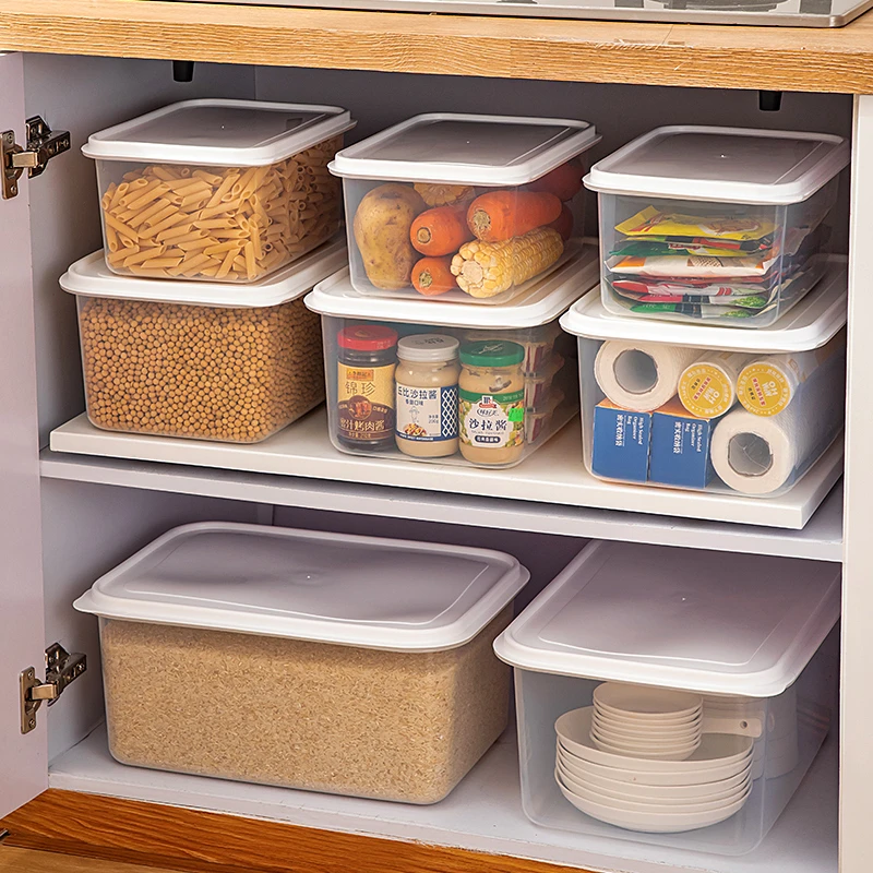 冰箱保鲜盒厨房密封盒带盖食物分装塑料盒蔬菜水果收纳盒子冷冻盒