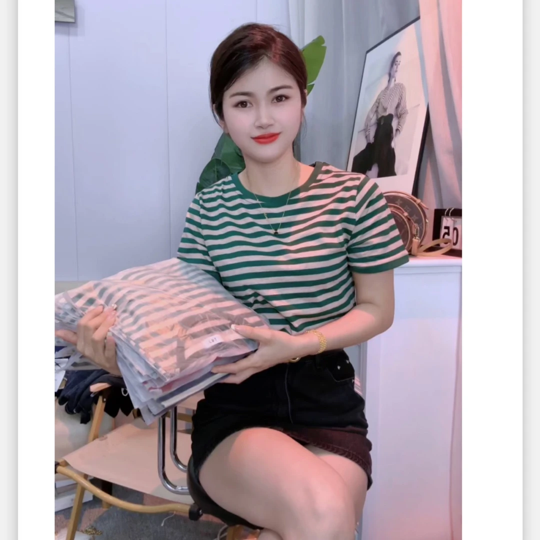 166李小姐家百搭条纹上衣