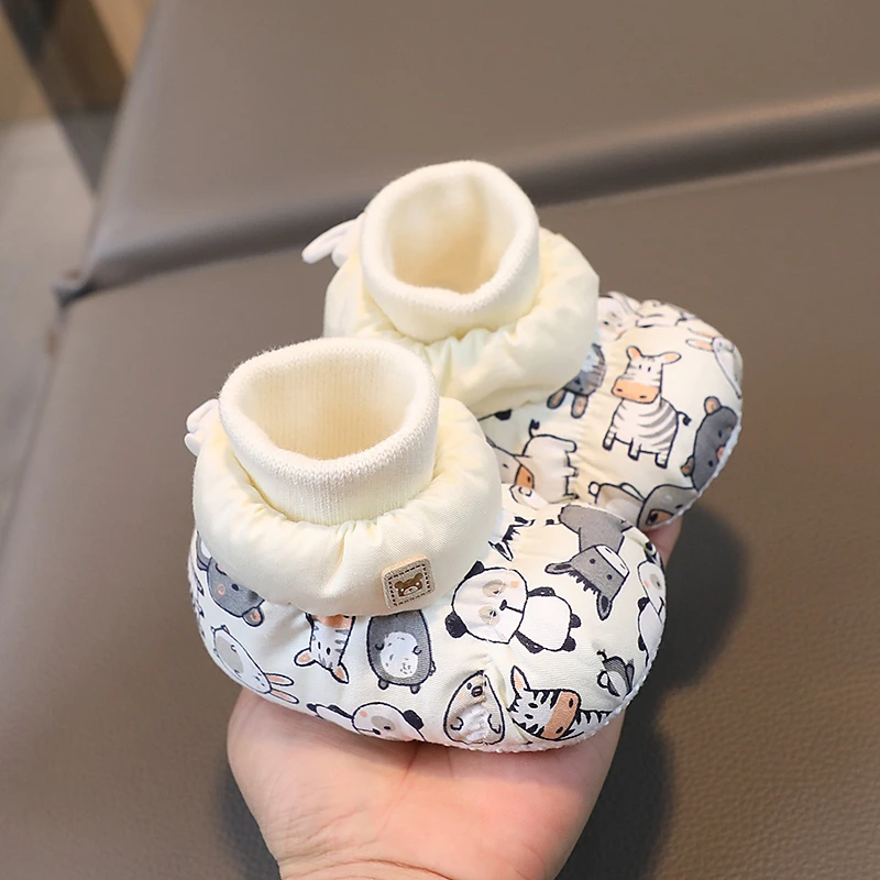 婴儿棉鞋秋冬季加厚加绒保暖0-3-12月软底学步男女宝宝鞋1岁不掉6