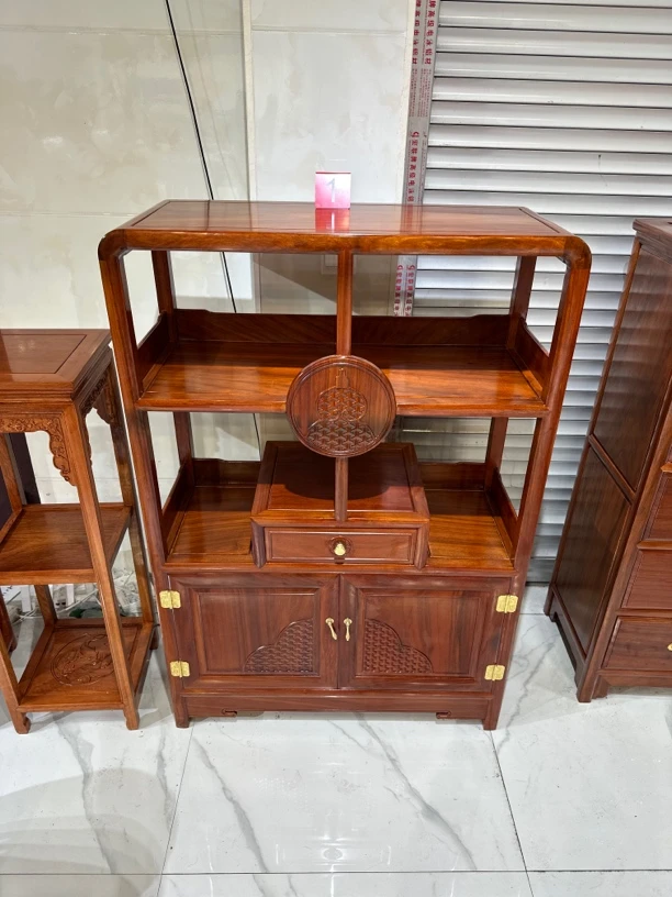 刚果花梨木多宝阁86✖️36高128储物柜