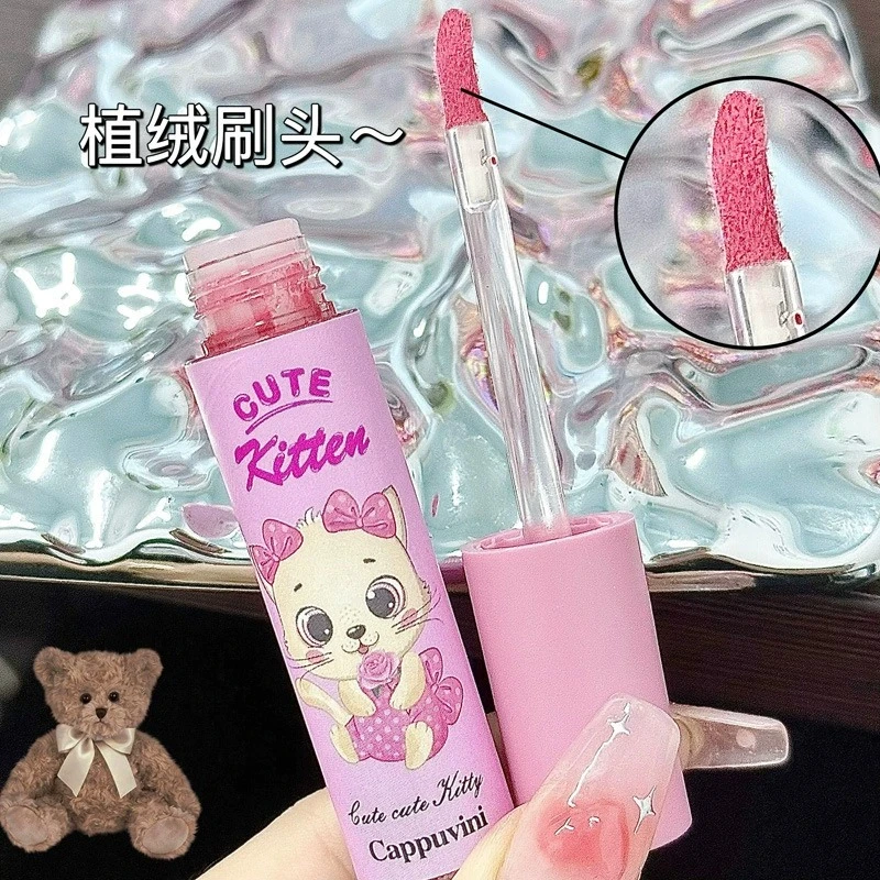 韩剧女主火龙果色唇釉唇泥奶糕泡泡熊唇霜夏日唇釉口红哑光学生平