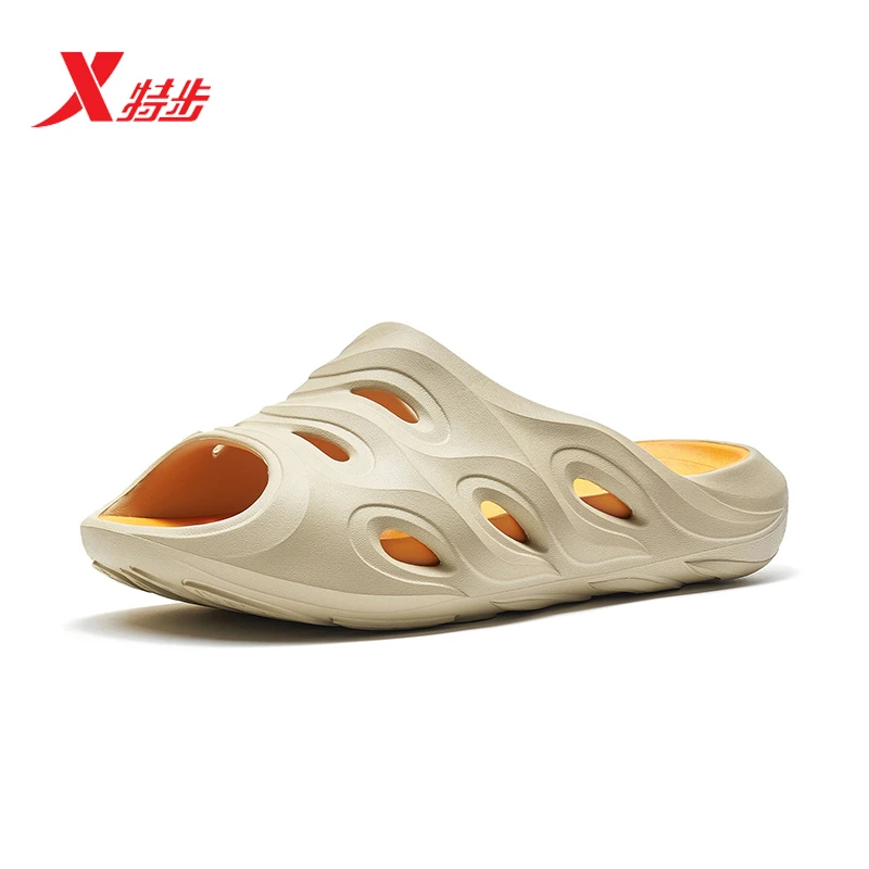 XTEP/特步丨洞洞鞋夏季时尚潮流男鞋休闲防滑火焰透气凉拖鞋70001