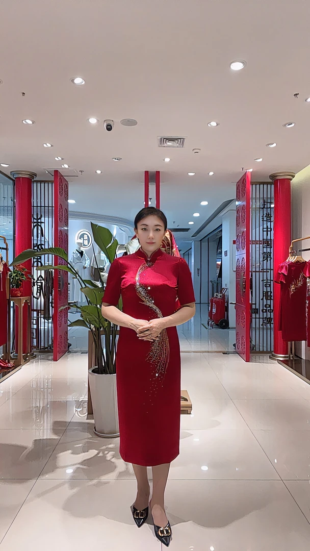 朱紫褕17777旗袍气质礼服/婆婆妈妈装/中式/婚礼高考毕业季