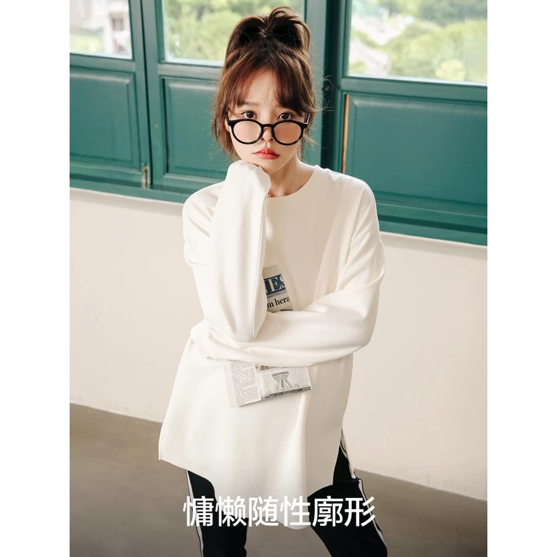 米度丽孕妇卫衣长袖t恤打底衫新款孕妇装宽松上衣外套时尚日常